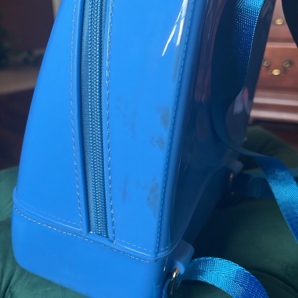 Pretty Blue Mini Backpack Bag - Picture 3 of 7